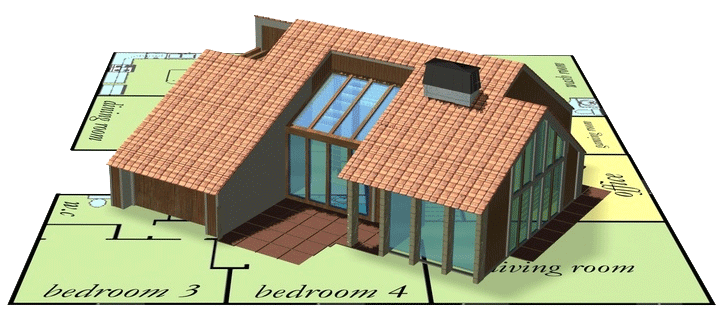 plan de maison écologique